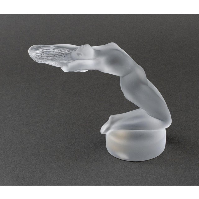 Lalique "Chrysis" Frosted Crystal Sculpture, etched "Lalique (R) France" mark, "Made in France" and "11809" labels to...