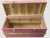 2020s Handcrafted Steamer Trunk in Golden Pink For Sale - Image 5 of 5