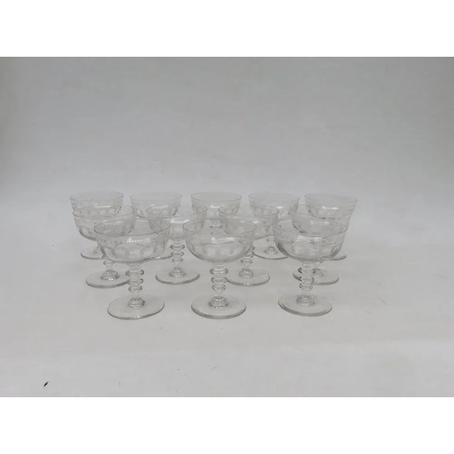 Antique French Champagne Glasses, Set of 12 For Sale - Image 7 of 16