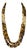 1980s Italian 14k Gold Tiger’s Eye Diamond Sautoir Necklace For Sale