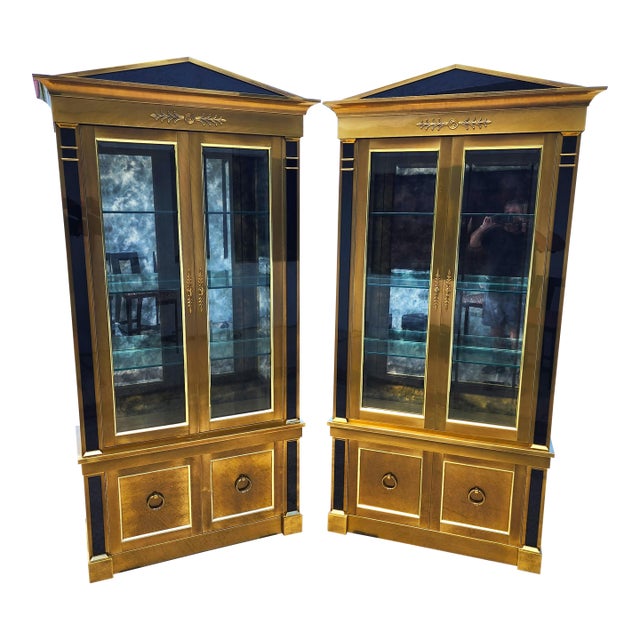 Mastercraft Vitrine Display Cases Pair 1970s For Sale