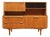 Mid Century Modern Vintage Teak Highboard Credenza Sideboard by S Form Danish Style For Sale