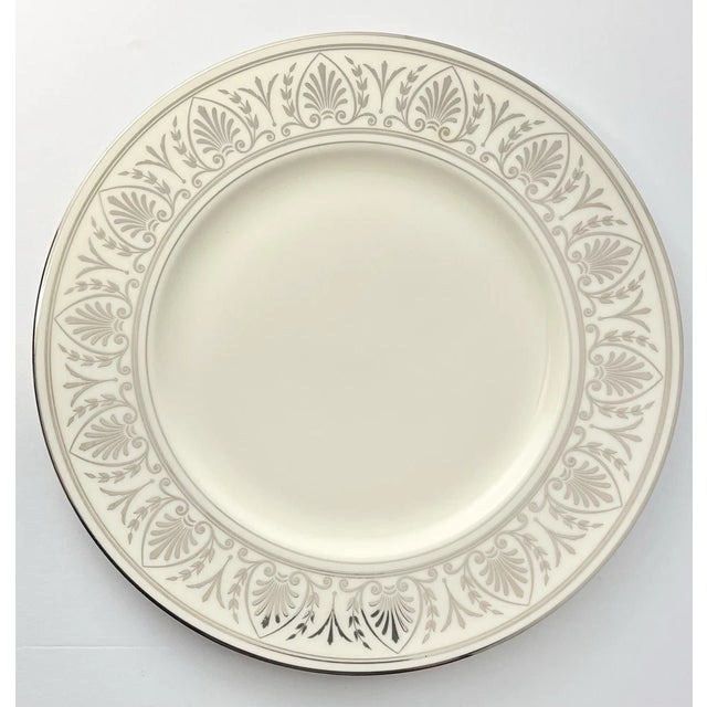 Lenox Lenox “Courtyard, Platinum” 20-Piece Bone China Set, Service for 4 For Sale - Image 4 of 6