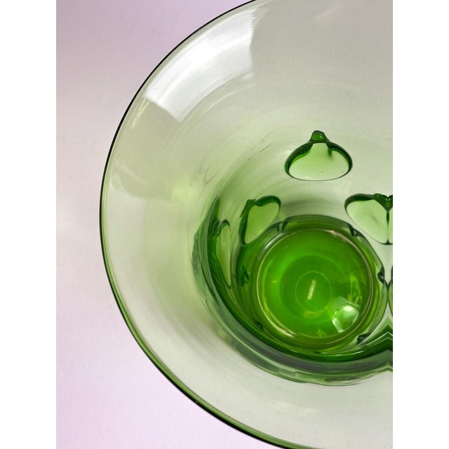 Art Deco Green Glass Vase by Wolfgang von Wersin, 1920s For Sale - Image 3 of 10