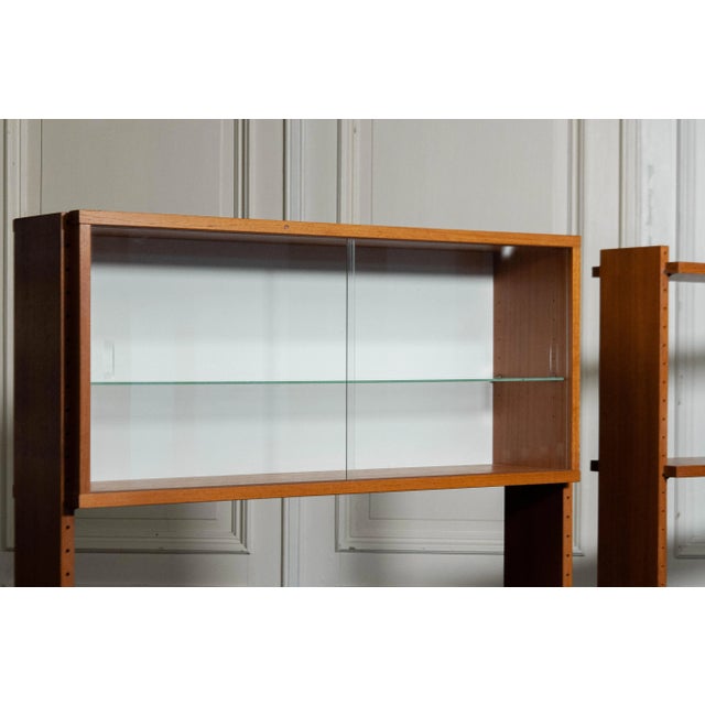 Teak Parade Bookcases attributed to Kajsa & Nils Nisse Strinning, 1960s, Set of 2 For Sale - Image 6 of 14