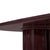 Wood Zola Burgundy Lacquer Oval Dining Table For Sale - Image 7 of 11
