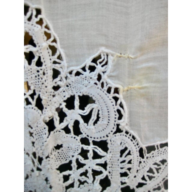 Early 19th Century French Cotton Sheer -Curtain Napoleon III Panel For Sale - Image 10 of 12