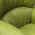 Animal Skin Armchair with Wheels in Green Leather, 1950s For Sale - Image 7 of 13