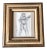 Vintage Original Abstract Nude Figure Drawing Reginald Marsh Style Frame 1960’s For Sale