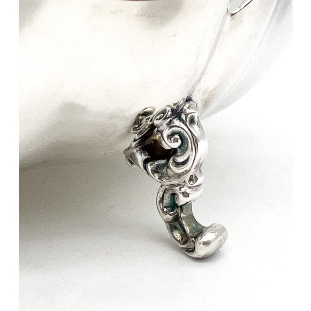 Metal Vintage Oneida Silverplate Footed Bowl — Scalloped Rim — Traditional / Hollywood Regency For Sale - Image 7 of 13