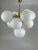 9-Flame Sputnik Chandelier in Opaline Glass from Kaiser Leuchten, 1960s For Sale - Image 9 of 12