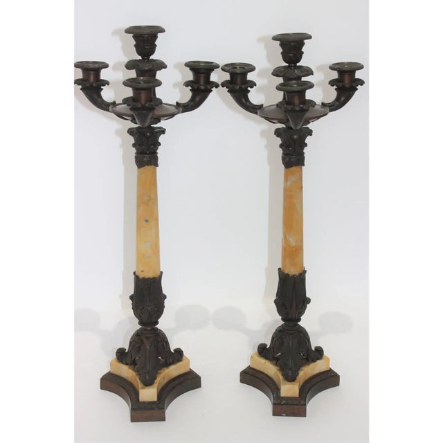 Candlsticks Antique Charles X - A Pair For Sale - Image 14 of 15
