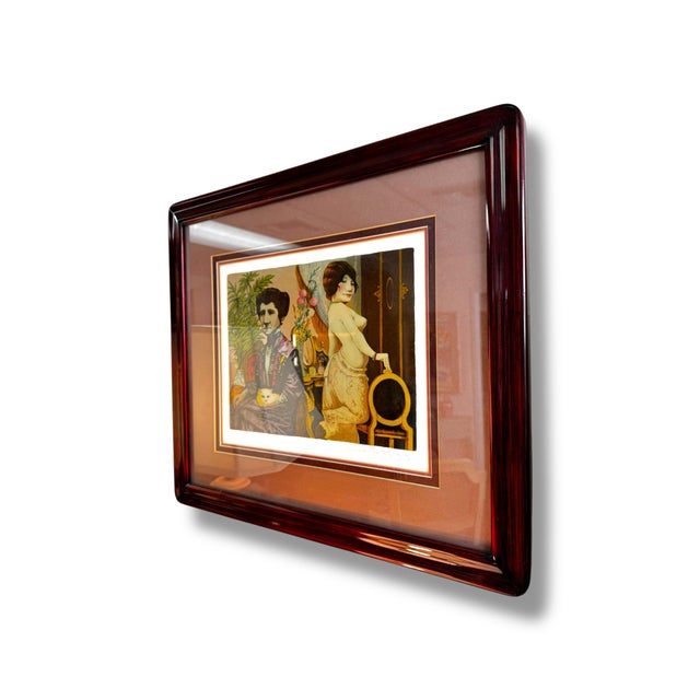 Framed limited edition print, “Bad Girls” by Charles Bragg, numbered 258/300 and hand-signed by the artist. Known for his...
