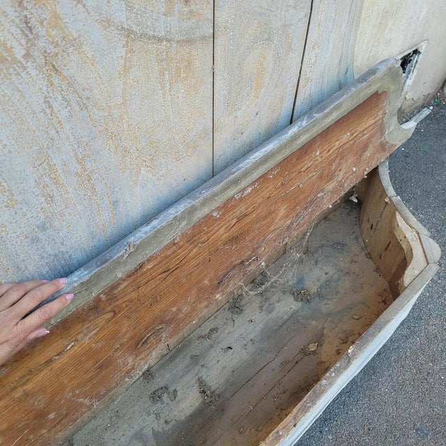 Castle Entrance Benches with Storage Compartments in Painted Wood, 19th Century, Set of 3 For Sale - Image 4 of 18