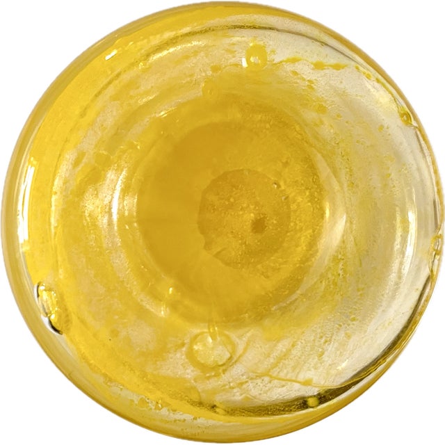 1970s Circa 1975 Kaj Franck Finish Modern Yellow Glass Goblet For Sale - Image 5 of 10