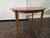 Mid- Century Danish Modern Teak Dining Table Round Opens Oval 105 Inches With 3 Leaves For Sale - Image 4 of 18
