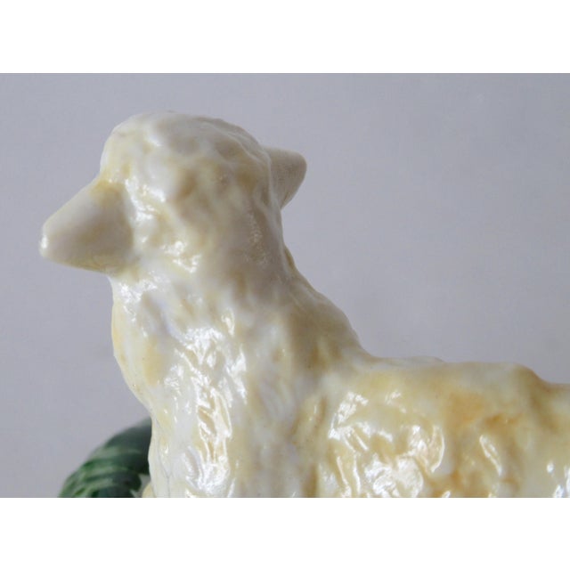 Limoges, France Porcelain, Hand-Painted Charmant Lamp/Sheep Lidded Trinket Box For Sale - Image 10 of 15