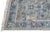 Modern Silver and Blue Oushak Style Handmade Floral Motif Wool Runner For Sale - Image 4 of 9