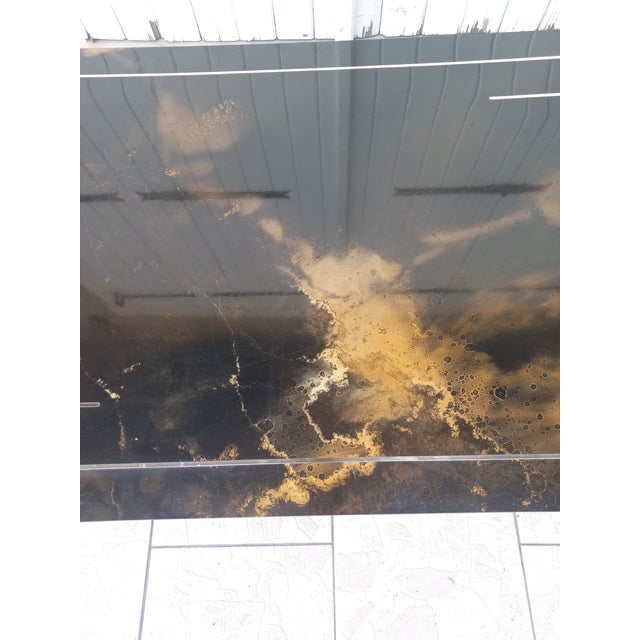 Vintage Coffee Table with Solar Decor For Sale - Image 6 of 12