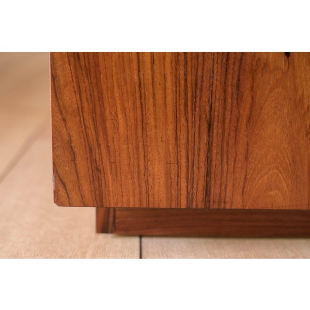 Vintage Pair of Rosewood Danish Modern Bedside Table Nightstands For Sale - Image 16 of 18