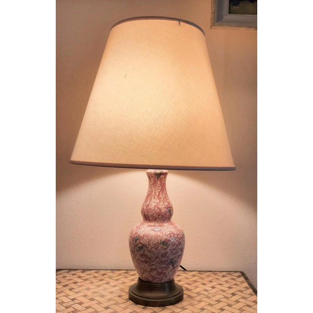 English Royal Winton Pink Chintz Butterfly Lamp For Sale In Fayetteville, AR - Image 6 of 13