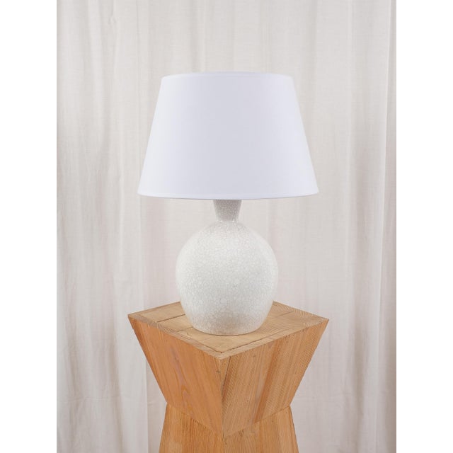 Vintage French Ceramic Lamp in the style of Jean Besnard, France, 1960 For Sale - Image 4 of 4
