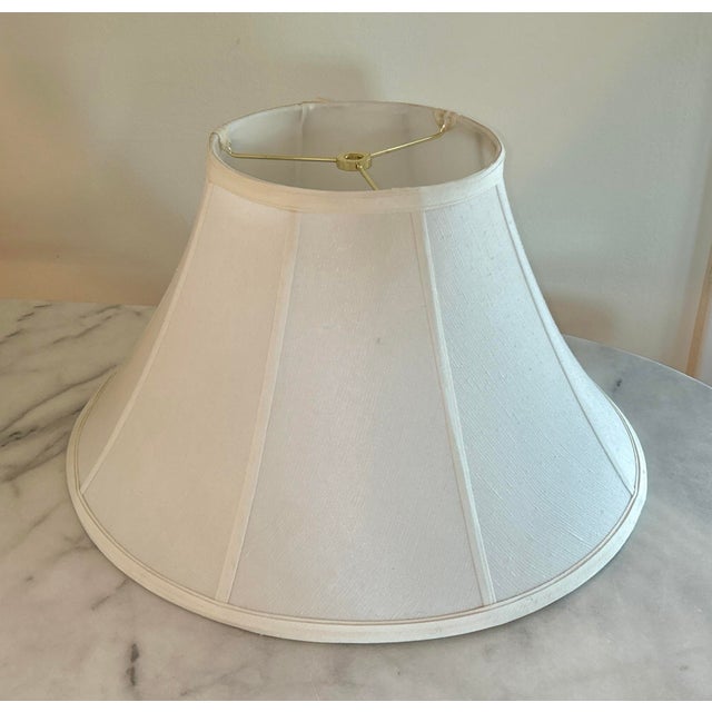 Hand Painted Ginger Jar Lamp W/Shade For Sale - Image 11 of 12