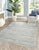 2020s 5x8 Tessa Xena Silver Geometric Modern Hand Loomed Wool Carpet Rug For Sale - Image 5 of 5