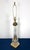 Metal 1950s Monumental 35" Paul Hanson Neoclassical Fluted Crystal & Brass Column Lamp For Sale - Image 7 of 12