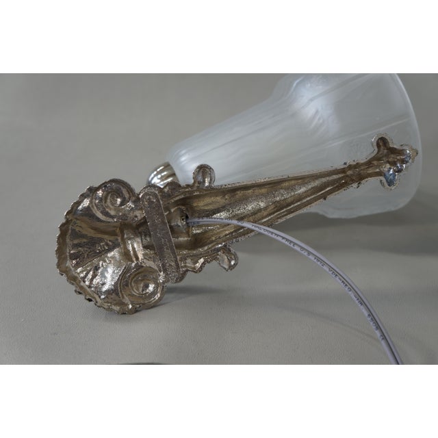 French Art Deco Wall Sconces by A. Richard & Muller Freres 1920s France - A Pair For Sale - Image 9 of 11