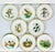 1980 Vintage Arts & Crafts English Bone China Water Fowl Birds Dinner Plates -Set of 8, Thanksgiving For Sale - Image 6 of 18