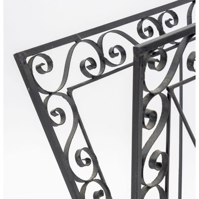 Black Victorian Wrought Iron Canterbury For Sale - Image 8 of 9