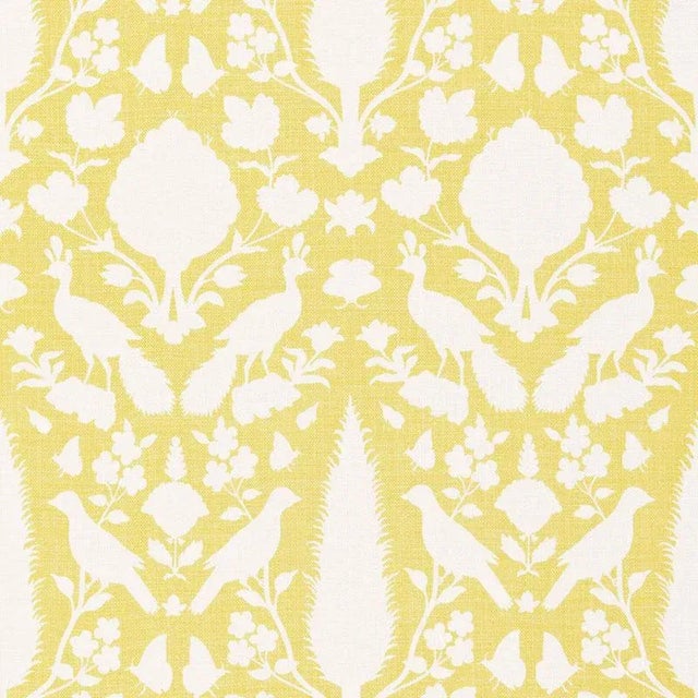 French Country Schumacher Chenonceau Fabric in Buttercup For Sale - Image 3 of 3