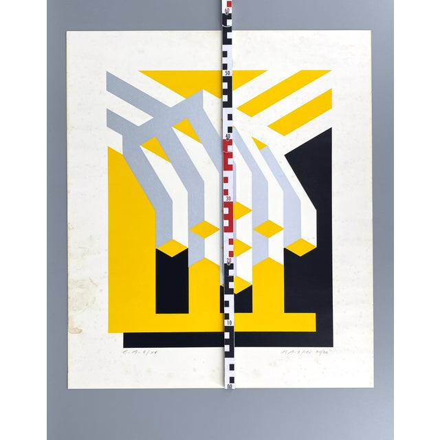Otto Herbert Hajek, Abstract Composition, 1970, Screenprint For Sale - Image 12 of 13