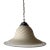 1970’s Italian Murano Glass Swirl Pendant Lamp Attributed to Venini For Sale
