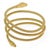 Snake Bracelet 18k Yellow Gold Head Four Cable Wraps 120gr! For Sale - Image 4 of 5