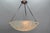 1930s Art Deco French Chromed Brass and Frosted Glass Pendant Light by Noverdy, 1930s For Sale - Image 5 of 18
