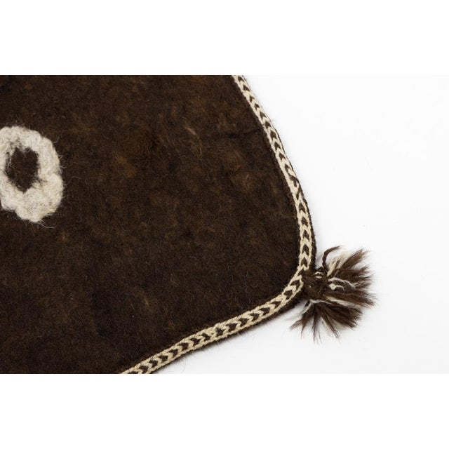 19th Century Woolen Namad Felt Rug, Afghanistan, 1890s For Sale - Image 9 of 14