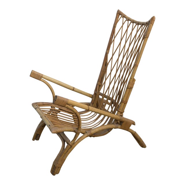 Rattan Accent Chair Chairish