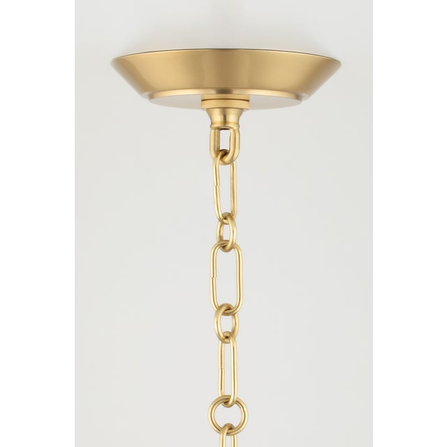 Hudson Valley Lighting Hudson Valley Lighting Debi 18 in. 1 Light Pendant in Aged Brass Finish For Sale - Image 4 of 11