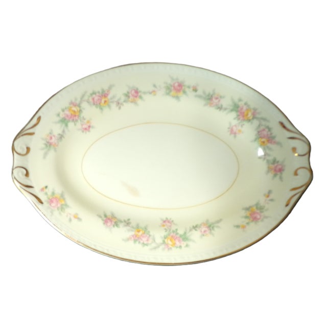 Mid 20th Century Mid 20th Century Homer Laughlin Gravy Boat & Underplate, , Eggshell Georgian, "Countess" Pattern For Sale - Image 5 of 8