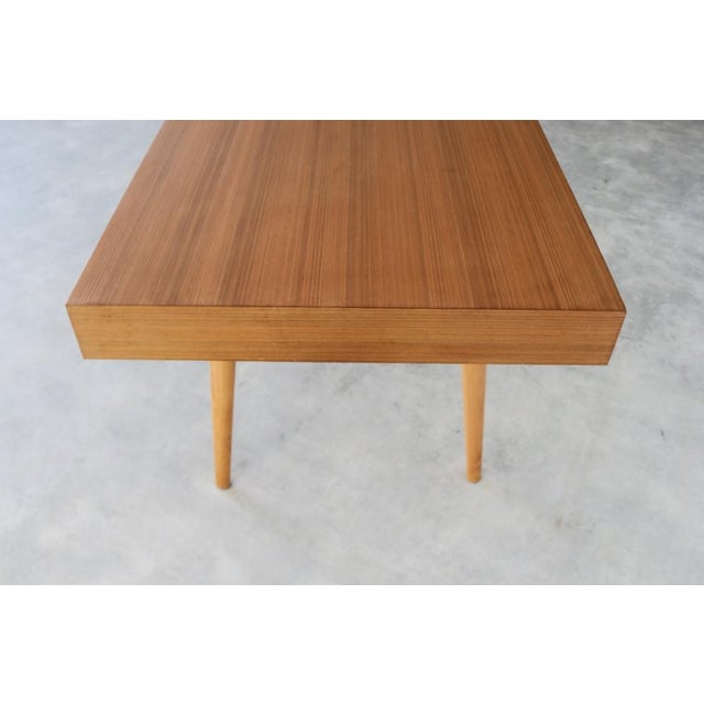 Metal Vintage Danish Wooden Dining Table, 1980s For Sale - Image 7 of 14