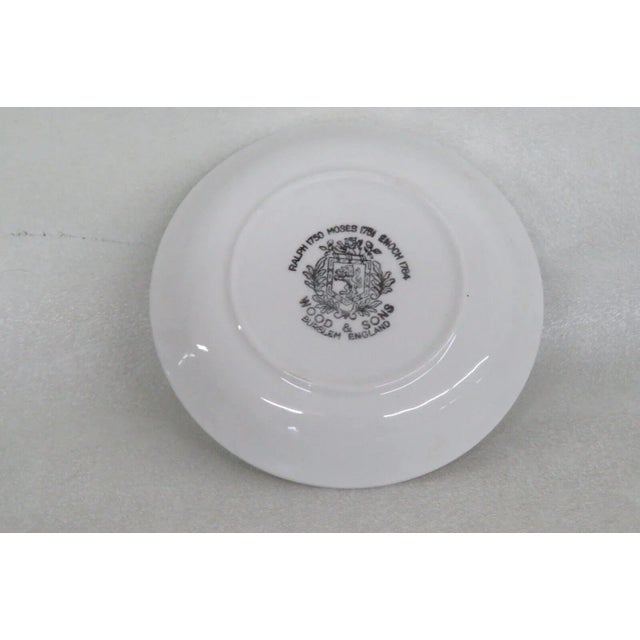 1940s Wood and Sons England Porcelain Blue Boy Trinket Vanity Dish For Sale - Image 5 of 9