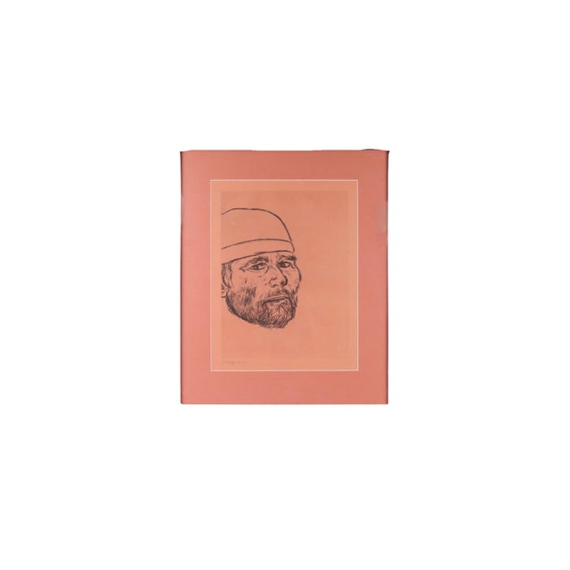 Vintage R.B. Kitaj, Charcoal Self-Portrait Lithograph in Apricot Tones, Signed and Numbered For Sale In Philadelphia - Image 6 of 12