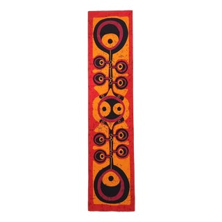 Mid-Century German Pop Art Screen-Printed Wall Hanging by Traute Sänger, 1970s For Sale