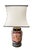 Chinoiserie Vintage Imari Style Hand-Painted Ceramic Table Lamp With Brass Hardware & Square Shade – Chinoiserie / Hollywood Regency For Sale - Image 3 of 13