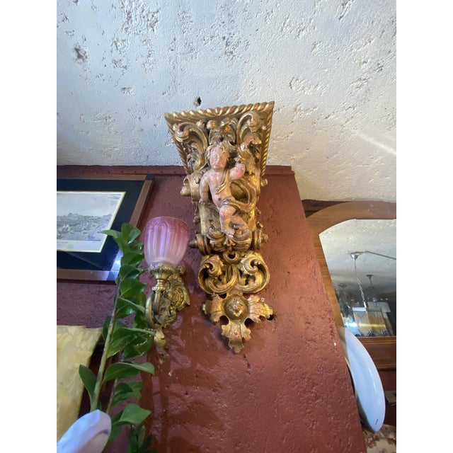 Antique Corbels in Walnut, Set of 2 For Sale - Image 9 of 16