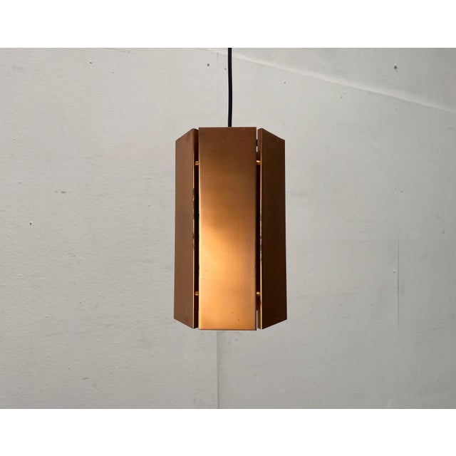 Mid-Century Modern German Copper Pendant Lamps, 1960s, Set of 3, Set of 3 For Sale - Image 15 of 18