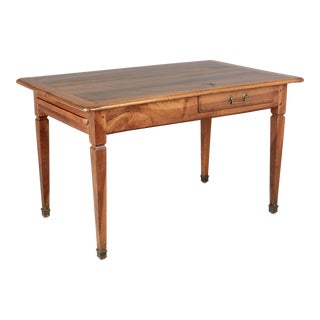 19th Century Country French Walnut Farm Table or Dining Table For Sale