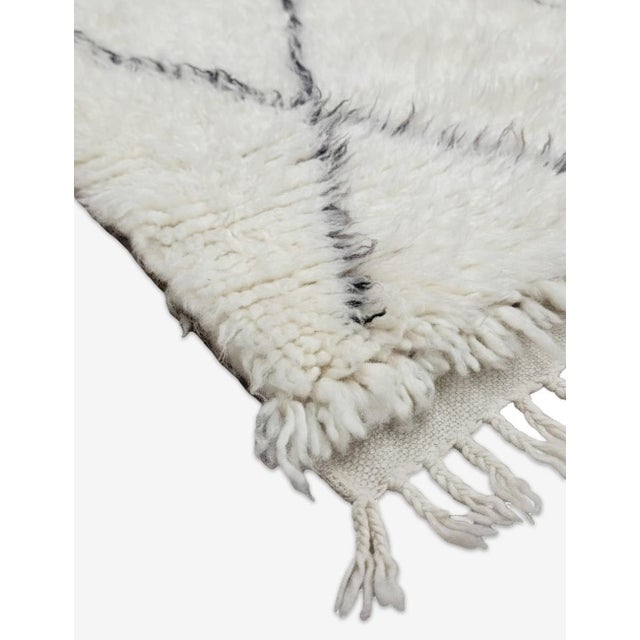 Mid-Century Modern Small Moroccan Marmoucha Rug - 3.9 X 2.3 Ft For Sale - Image 3 of 7